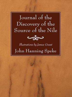 cover image of Journal of the Discovery of the Source of the Nile
